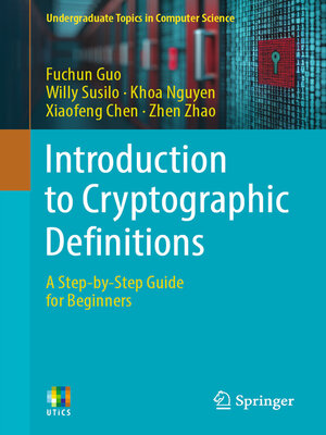 cover image of Introduction to Cryptographic Definitions